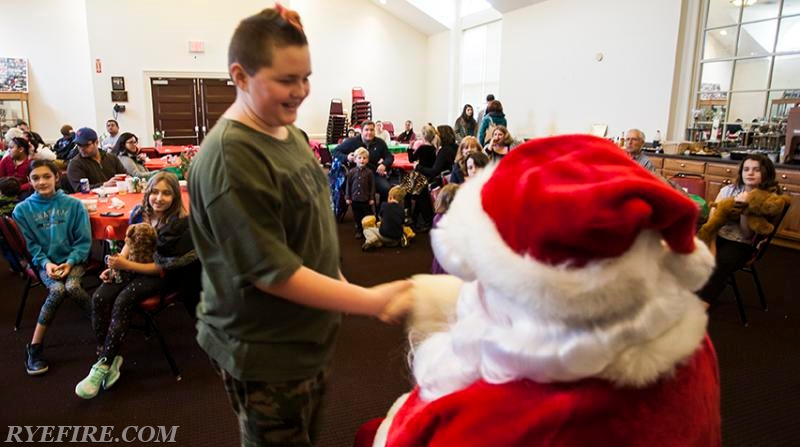 Rye FD Christmas Breakfast with Santa.  12/20/2015 Photo by RFD Lt. Lester Millman